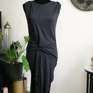 All Saints Charcoal Twist Dress UK 8 US 4